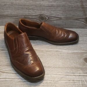 Josef Seibel 45 (11.5) brown wingtip mens loafers slip on shoes